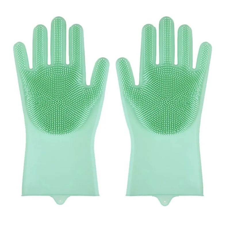 Gant de Toilettage pour Chien et Chat en Silicone – Brosse de Bain, Massage, Élimination des Poils et Nettoyage